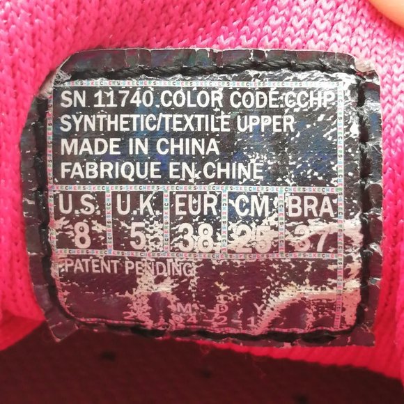 Skechers Womens Sneakers Tones Up Fitness Gray Pink Lace Up Round Toe Low Top 8 - Picture 9 of 9